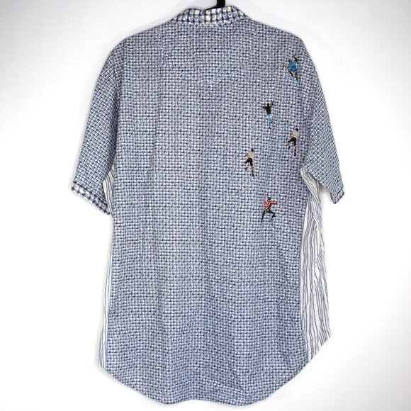 Robert Graham Mens XL Limited Edition Embroidered Button Up Shirt RARE B1082 - Picture 1 of 10